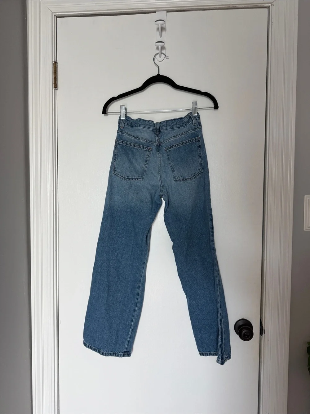 Zara- High-Rise Wide Leg girls Jeans in Light Blue- size 11-12